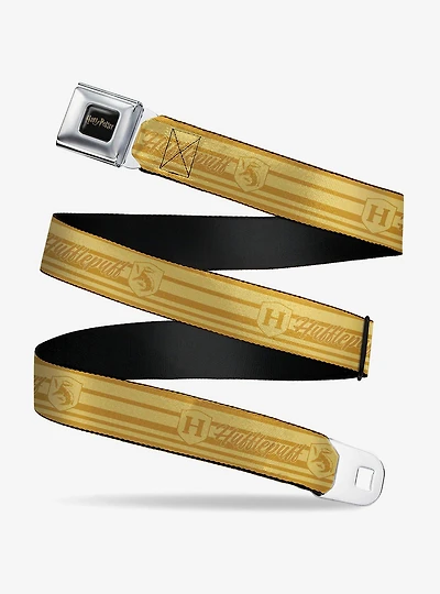 Harry Potter Hufflepuff House Champion Icons Stripe Youth Seatbelt Buckle Belt
