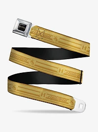 Harry Potter Hufflepuff House Champion Icons Stripe Youth Seatbelt Buckle Belt