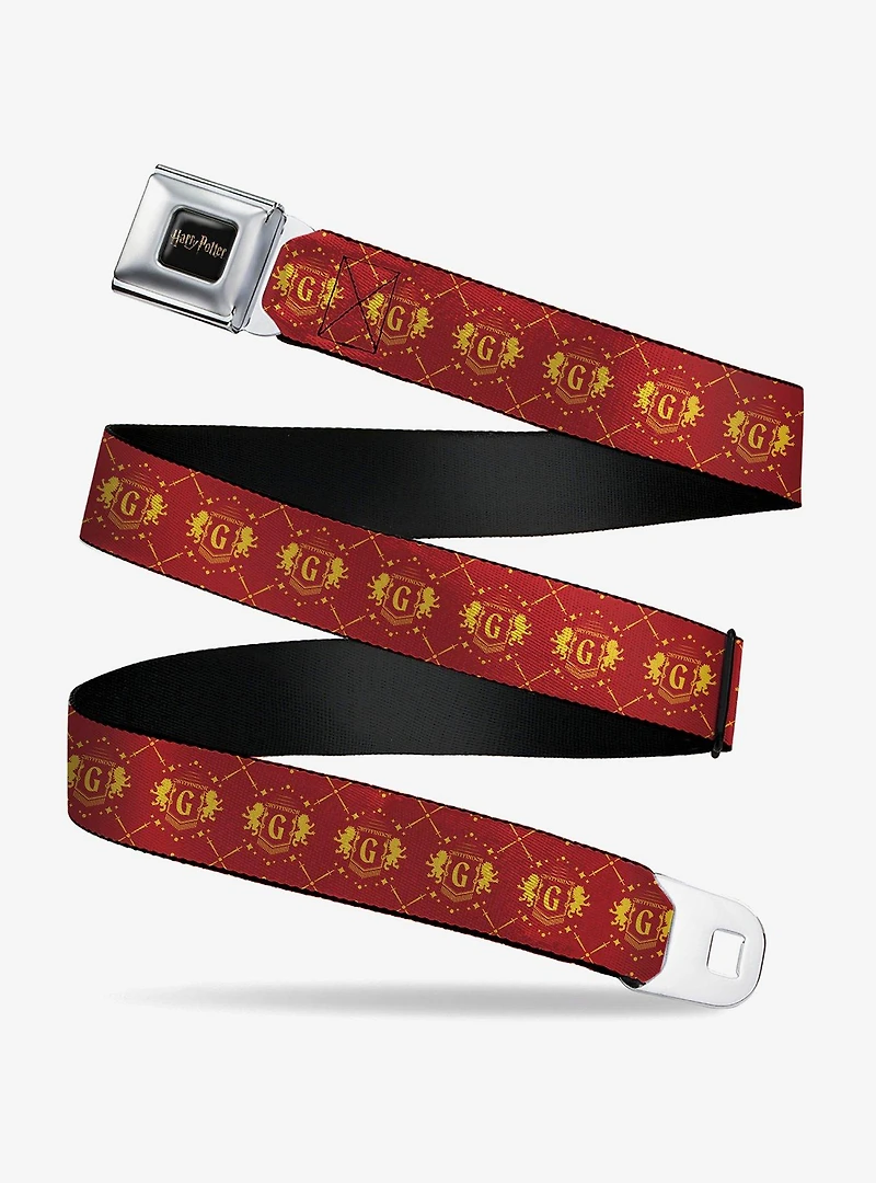 Harry Potter Gryffindor House Pride Banner Youth Seatbelt Buckle Belt