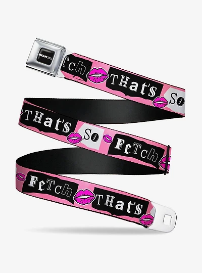 Mean Girls That's So Fetch Collage Youth Seatbelt Buckle Belt