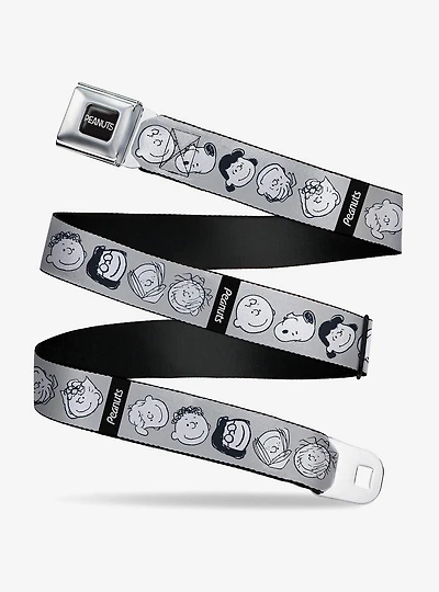 Peanuts Gang Expressions Youth Seatbelt Buckle Belt
