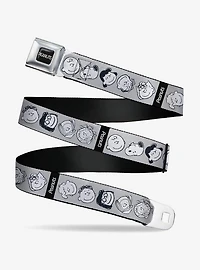 Peanuts Gang Expressions Youth Seatbelt Buckle Belt