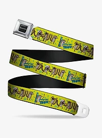 Regular Show Rigby Raccoon Poses Youth Seatbelt Buckle Belt