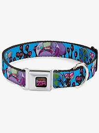 Invader Zim GIR and Piggy Rule the World Poses Seatbelt Buckle Dog Collar