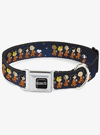 Peanuts Gang Astronauts Space Walk Group Pose Seatbelt Buckle Dog Collar