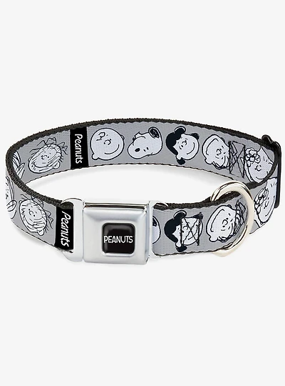 Peanuts Gang Expressions Seatbelt Buckle Dog Collar