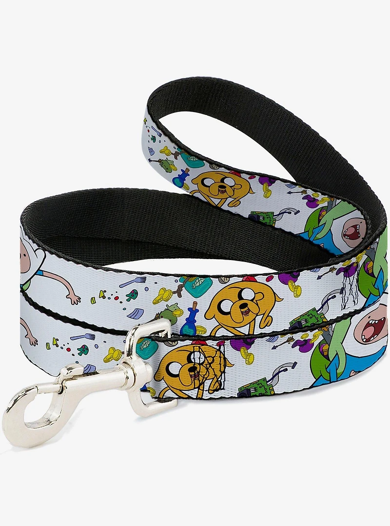 Adventure Time Jake and Finn Open Pack Pose Dog Leash