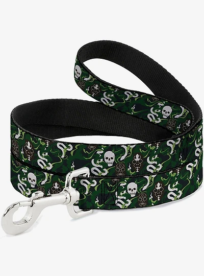 Harry Potter Slytherin Camo and Title Logo Greens Dog Leash