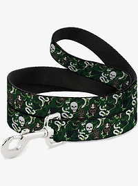 Harry Potter Slytherin Camo and Title Logo Greens Dog Leash