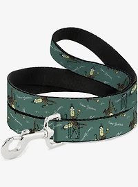 Rick And Morty Professor Poppybutthole Signature Chalk Board Dog Leash