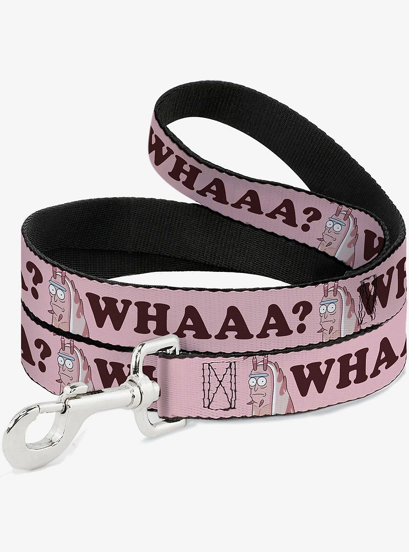 Rick and Morty Shrimp Whaaa Pose Pink Dog Leash