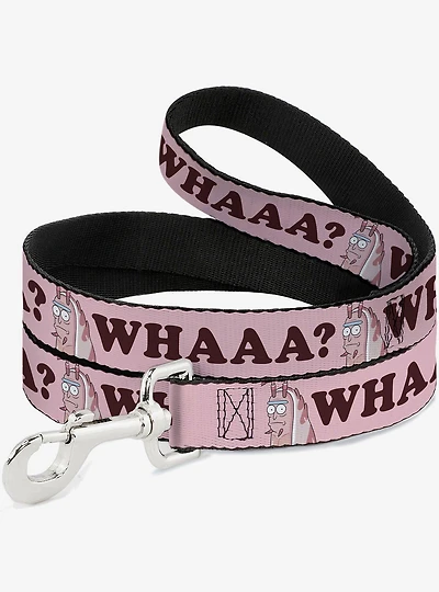 Rick and Morty Shrimp Whaaa Pose Pink Dog Leash
