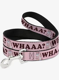 Rick and Morty Shrimp Whaaa Pose Pink Dog Leash