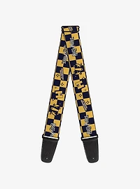 Harry Potter Hufflepuff Icons Checker Guitar Strap