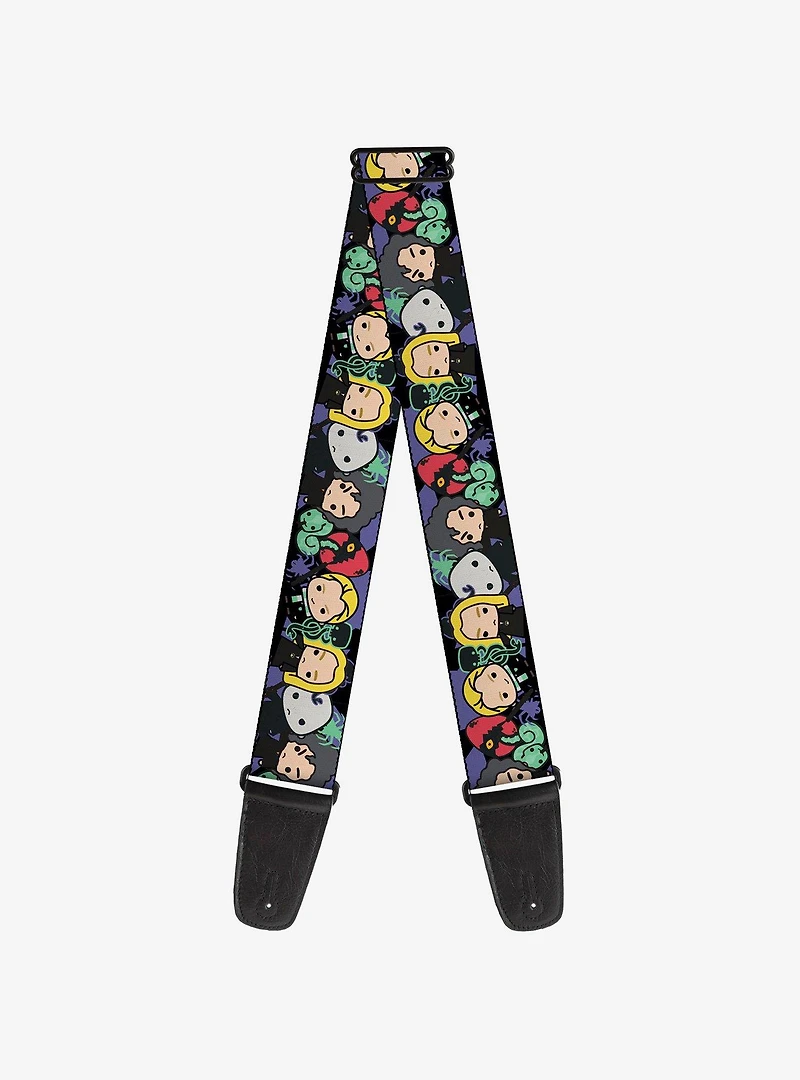 Harry Potter Chibi Slytherin House Characters and Icons Guitar Strap