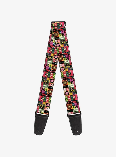 Harry Potter Deck The Holidays Christmas Collage Multi Guitar Strap