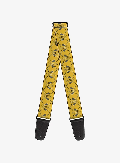 Harry Potter Hufflepuff House Pride Banner Guitar Strap