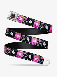 Adventure Time Marceline and Princess Bubblegum Collage Seatbelt Buckle Belt