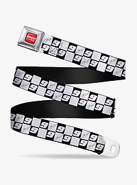 Hendrick Motorsports HMS Autograph and Checker Logo Seatbelt Buckle Belt