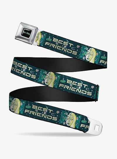 Rick and Morty Space Beth Best Friends Split Pose Seatbelt Buckle Belt