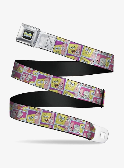 SpongeBob SquarePants and Friends Photo Booth Pose Blocks Seatbelt Buckle Belt