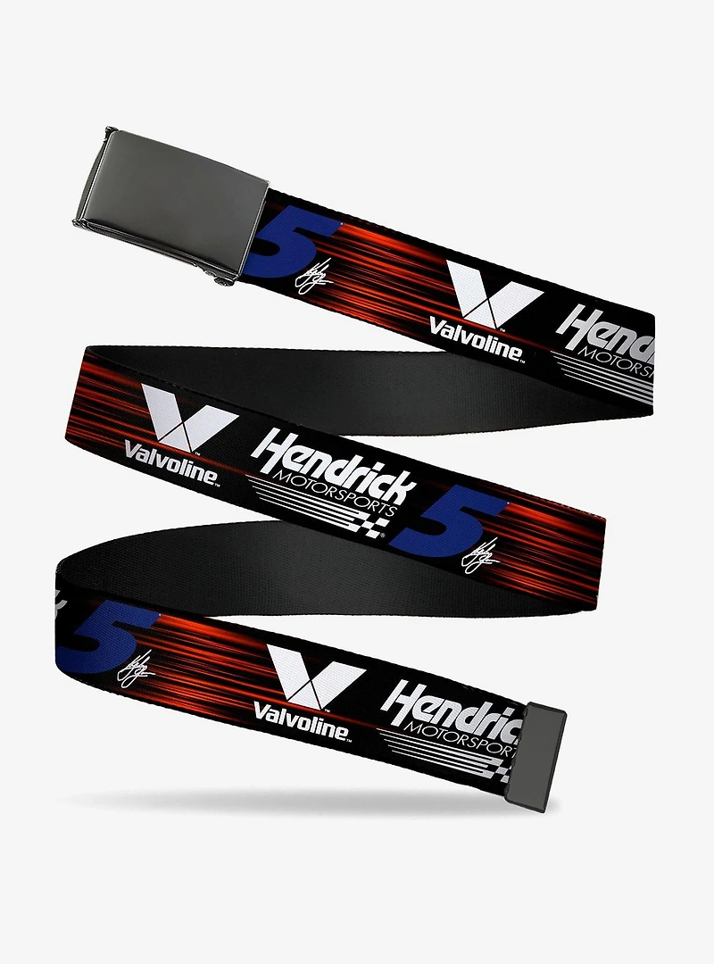 Hendrick Motorsports Kyle Larson #5 Autograph Valvoline Clamp Buckle Belt