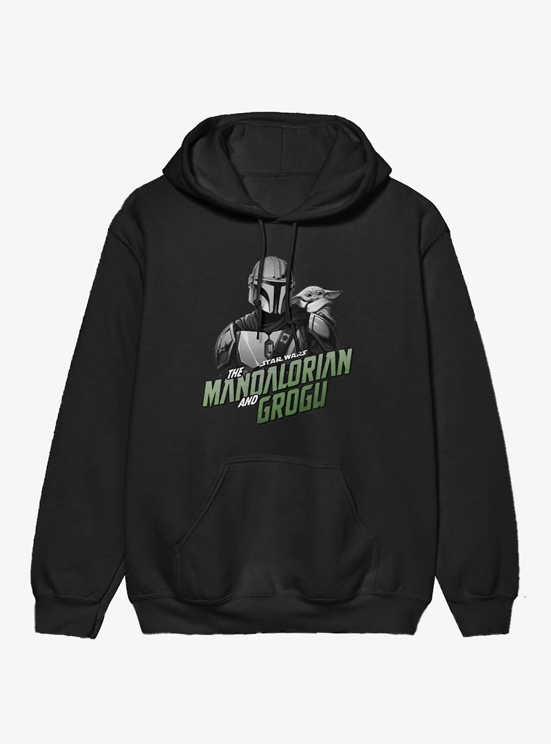 Star Wars The Mandalorian And Grogu Title Logo Hoodie