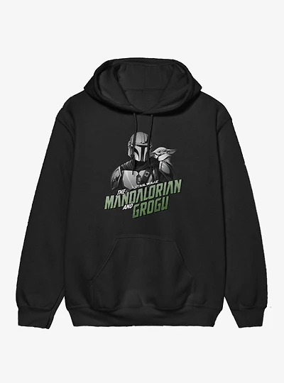 Star Wars The Mandalorian And Grogu Title Logo Hoodie