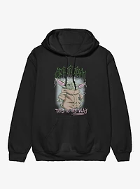 Star Wars The Mandalorian Grogu Spike Text Hoodie