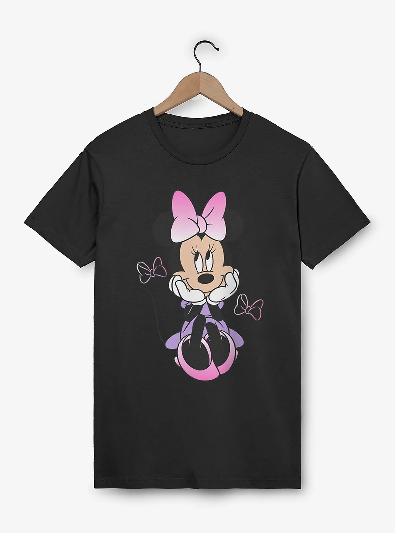 Disney Minnie Mouse Sitting Bow Gradients T-Shirt