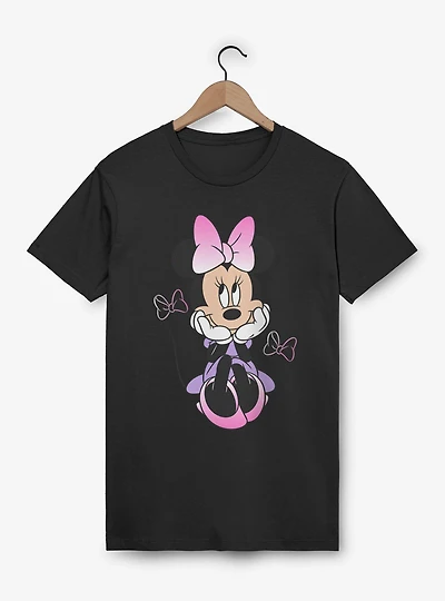 Disney Minnie Mouse Sitting Bow Gradients T-Shirt