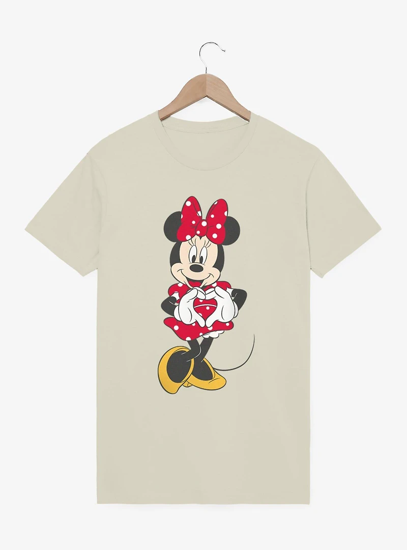 Disney Minnie Mouse Heart Hands Polka Dot Dress T-Shirt
