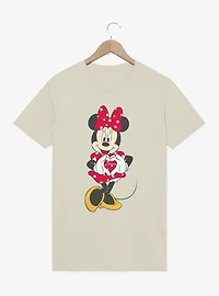 Disney Minnie Mouse Heart Hands Polka Dot Dress T-Shirt
