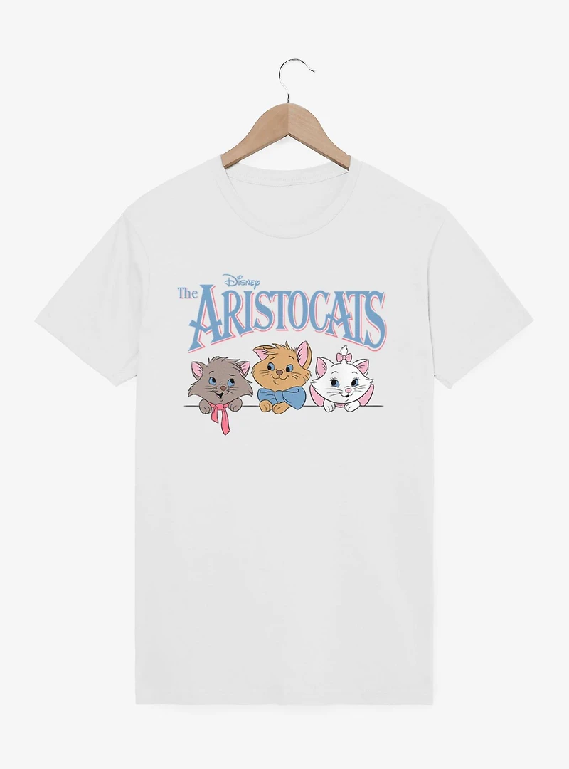 Disney The Aristocats Logo Kitten Face Lineup T-Shirt