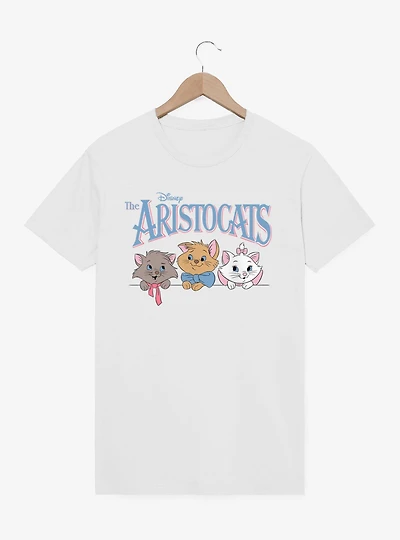 Disney The Aristocats Logo Kitten Face Lineup T-Shirt