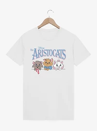 Disney The Aristocats Logo Kitten Face Lineup T-Shirt
