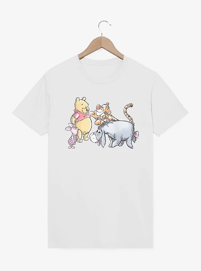 Disney Winnie The Pooh Friends Smile Together Group T-Shirt