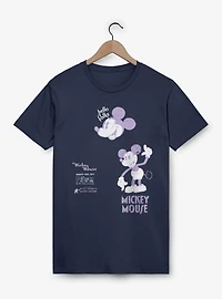 Disney Mickey Mouse Character Model Retro Sketch T-Shirt