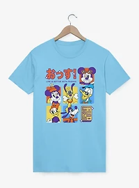 Disney Mickey Mouse Life Is Better With Friends Anime Color Squares T-Shirt