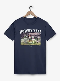 Disney Mickey Mouse Howdy Y'all Fence Post Group T-Shirt