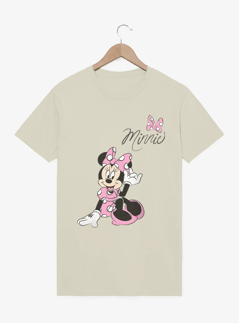 Disney Minnie Mouse Pink Dress Polka Dots T-Shirt
