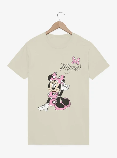 Disney Minnie Mouse Pink Dress Polka Dots T-Shirt