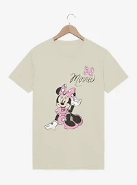 Disney Minnie Mouse Pink Dress Polka Dots T-Shirt