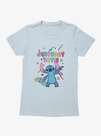 Disney Lilo & Stitch Birthday Cutie Confetti Wave Womens T-Shirt