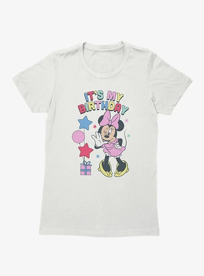 Disney Minnie Mouse It's My Birthday Wink And Whisper Womens T-Shirt