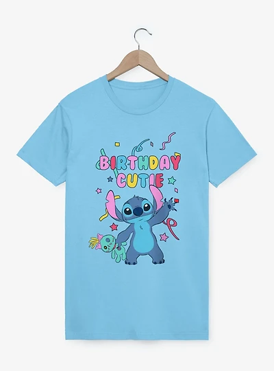 Disney Lilo & Stitch Birthday Cutie Confetti Wave T-Shirt