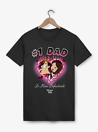 Disney Phineas And Ferb Number 1 Dad Flame Heart Dr. Doofenshmirtz T-Shirt