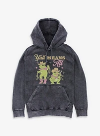 Y?all Means All Western Frogs Pride Mineral Wash Hoodie BoxLunch Exclusive