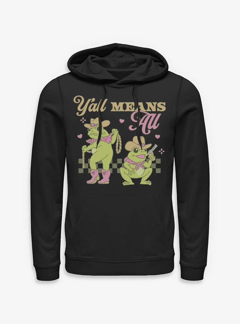 Y?all Means All Western Frogs Pride Hoodie BoxLunch Exclusive