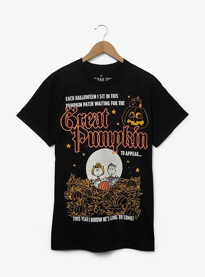 Peanuts It's the Great Pumpkin, Charlie Brown Puff Print T-Shirt - BoxLunch Exclusive